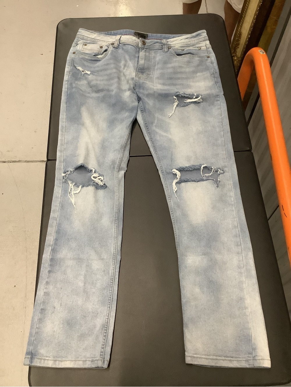 Light Blue Distressed Women's Jeans